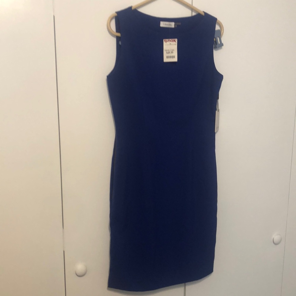 Calvin Klein Women’s Blue Color Dress Size 6 NWT